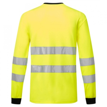 Tricou cu maneca lunga reflectorizant Portwest Hi-Vis PW2 - Img 2