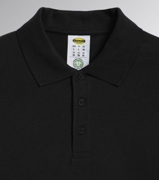 Bluza bumbac cu guler, maneca lunga, negru Diadora Utility - Img 3