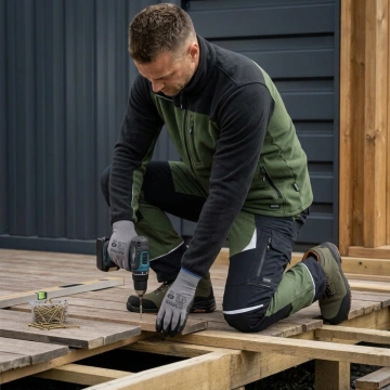 Costum de lucru verde Sara: Polar si Pantaloni | confort si flexibilitate pentru gradina