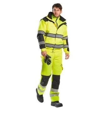 Geaca iarna groasa reflectorizanta 3/1 galben fluorescent Portwest - Img 2