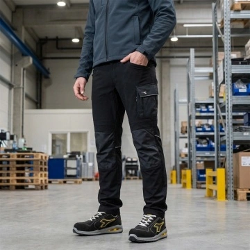 Pachet de lucru Diadora Sport: Adidasi S3 respirabili + Pantaloni elastici si rezistenti - Img 3
