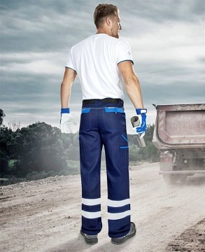 Pantaloni de lucru cu benzi reflectorizante Trend