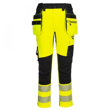 Pantaloni de lucru reflectorizanti elastici cu buzunare dedasabile Portwest Hi Vis DX4 - Img 1