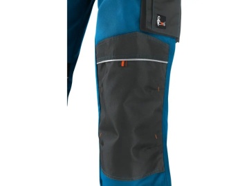Pantaloni salopete de lucru CXS SIRIUS, barbati, albastru-gri - Img 2