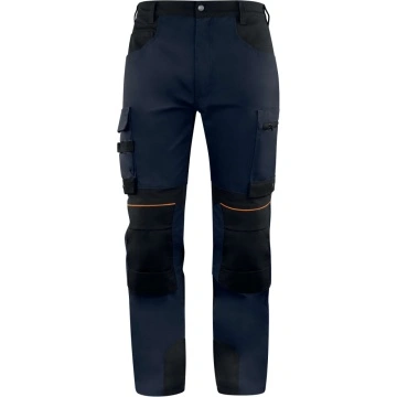 Pantaloni stretch rezistenti cu Cordura | Delta Plus | Bluemarin-Negru