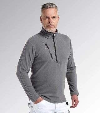 Pulover calduros micropolar confortabil Litework gri Diadora Utility