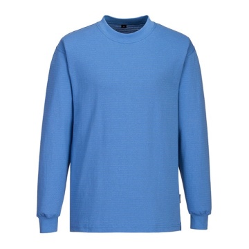 Tricou confortabil ESD cu maneca lunga, albastru royal Portwest