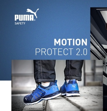 Ultima marime - Pantofi de protectie cu mare flexibilitate Puma Velocity blue 45 - Img 5