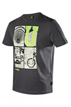 Lichidare: Ultima bucata Tricou bumbac organic cu imprimeu Diadora