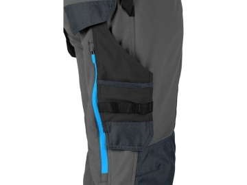 Pantaloni de lucru barbati elastici cu cordura, gri-negru | CXS NAOS - Img 4