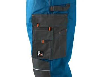 Pantaloni salopete de lucru CXS SIRIUS, barbati, albastru-gri - Img 3
