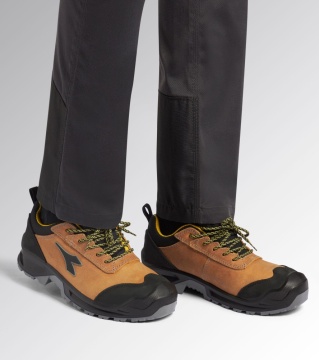 Pantofi de protectie piele santier Diadora Classic S3P SRC maro - Img 6