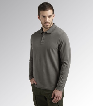Polo bumbac Atlantis Organic cu maneca lunga Diadora Utility