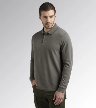 Polo bumbac Atlantis Organic cu maneca lunga Diadora Utility