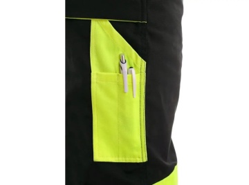 Salopeta de lucru cu pieptar CXS SIRIUS , barbati, Negru/HV Galben - Img 3