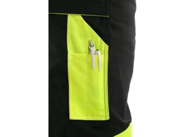 Salopeta de lucru cu pieptar CXS SIRIUS , barbati, Negru/HV Galben - Img 3