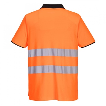 Tricou polo cu maneca scurta reflectorizant Portwest Hi-Vis PW2 - Img 2