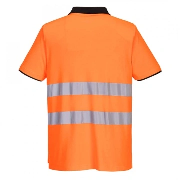 Tricou polo cu maneca scurta reflectorizant Portwest Hi-Vis PW2 - Img 2