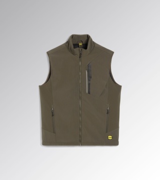Vestă softshell rezistentă la vânt și apă, cu căptușeală ușoară Diadora Freedom, verde military - Img 2