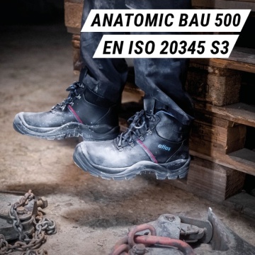 Bocanci de lucru Atlas S3, pentru santier, din piele rezistenta | Best Seller - Img 5