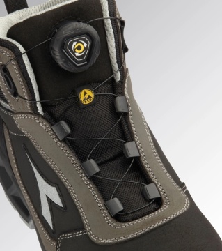 Bocanci Diadora comozi din piele SHARK QUICK S3S FO SR SC ESD | cu inchidere rapida - Img 6