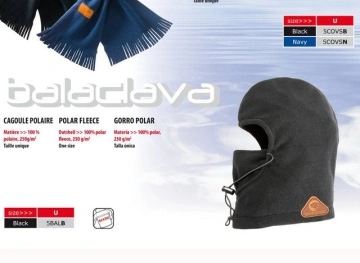 Caciula tip cagula din polar Gri inchis pentru Ski - Img 2
