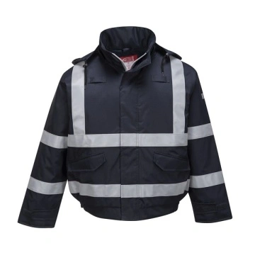 Jacheta bomber Multi Norm impermeabil, antistatic, ignifug cu dungi reflectorizante Portwest