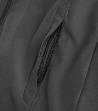 Jacheta softshell Sail gri cu gluga reglabila Diadora Utility - Img 4