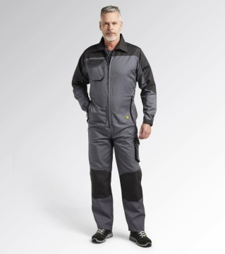 Lichidare: Ultima bucata - Combinezon de lucru Diadora Poly rezistent la abraziune, gri