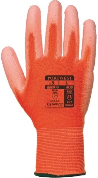 Manusi protectie nailon imersate poliuretan negru subtiri Portwest - Img 4