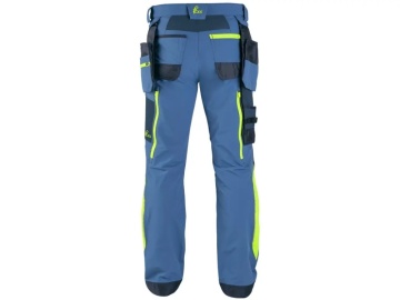 Pantaloni de lucru barbati elastici cu cordura, albastri | CXS NAOS - Img 4