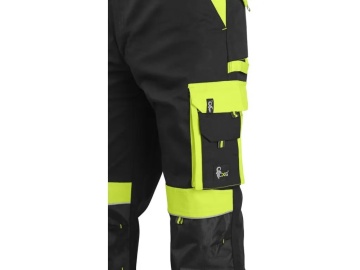 Pantaloni de lucru iarna CXS SIRIUS, barbati, Negru/HV Galben - Img 2