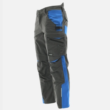 Pantaloni salopeta barbati | Functionala si rezistenta | gri-albastra - Img 2