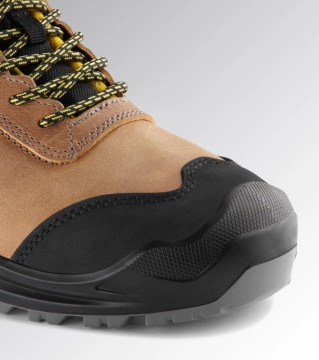 Pantofi de protectie piele santier Diadora Classic S3P SRC maro - Img 3