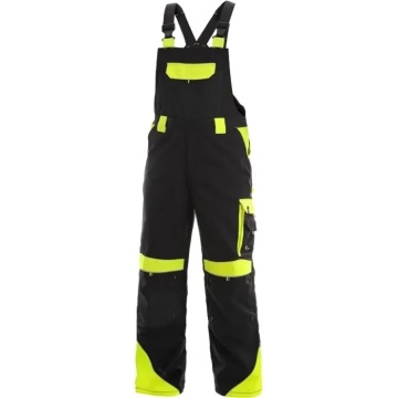 Salopeta de lucru cu pieptar CXS SIRIUS , barbati, Negru/HV Galben - Img 1