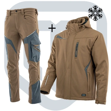 Set de lucru iarna Sara: Geaca căptușita si Pantaloni Softshell
