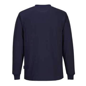 Tricou antistatic ESD cu maneca lunga, bleumarin Portwest - Img 2