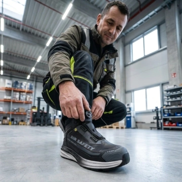 Bocanci de lucru usori S7S cu Boa din piele Sir Safety - Img 3
