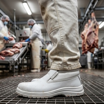 Bocanci protectie albi abator si medical S2 FO SR Sir Safety - Img 2