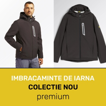 Jachetă Softshell de Iarnă | Rezistentă la Apă și Vânt Diadora gri inchis - Img 2