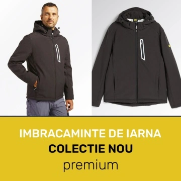 Jachetă Softshell de Iarnă | Rezistentă la Apă și Vânt Diadora gri inchis - Img 2