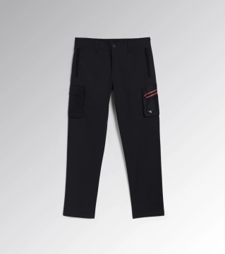 Lichidare: Ultima bucata, Pantaloni talie bumbac Stretch Cargo negru - Img 3