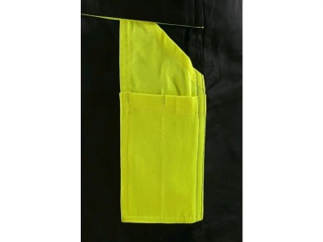 Pantaloni scurti de lucru barbati CXS SIRIUS, Negru/HV Galben - Img 2