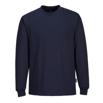 Tricou antistatic ESD cu maneca lunga, bleumarin Portwest