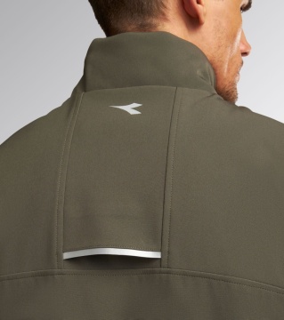 Vestă softshell rezistentă la vânt și apă, cu căptușeală ușoară Diadora Freedom, verde military - Img 6
