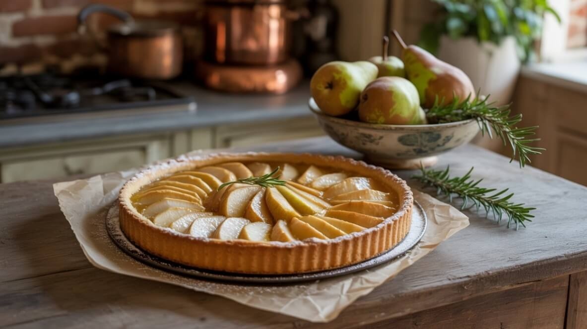 tarta cu pere este un desert atât de apreciat