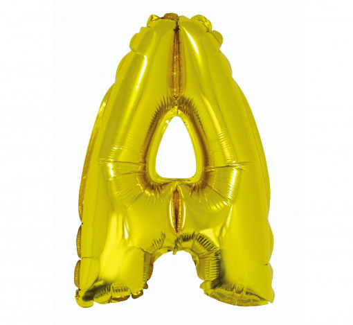 Balon Folie 35 cm - Litera "A", Auriu
