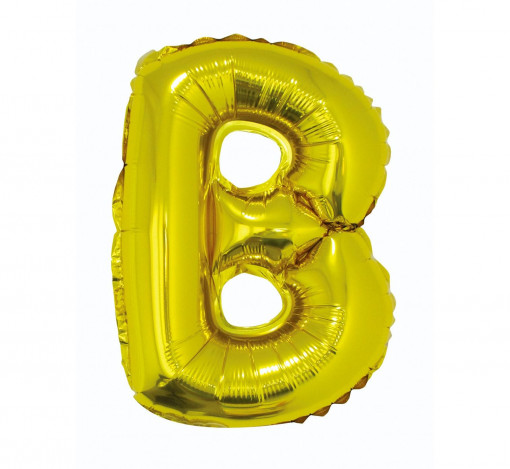 Balon Folie 35 cm - Litera "B", Auriu