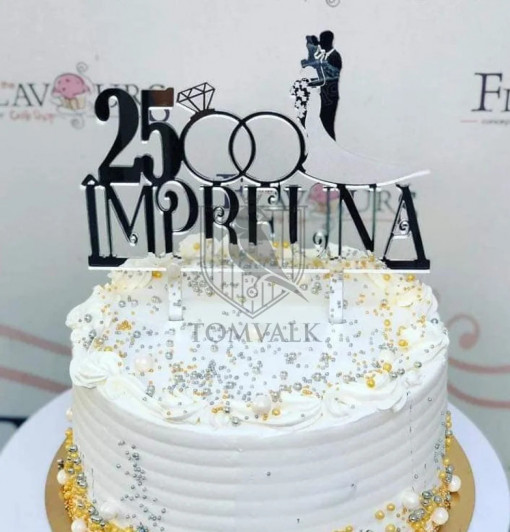 Cake Topper "25 impreuna"