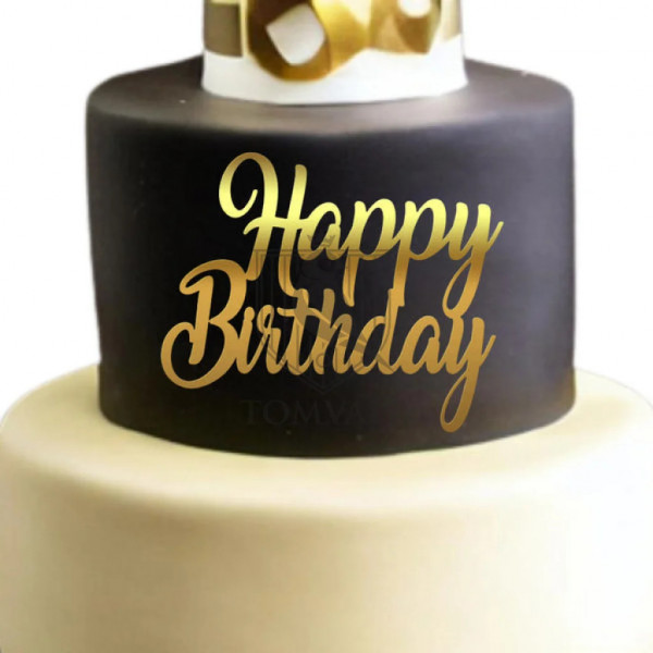 Cake Topper "Happy Birthday" FP3c